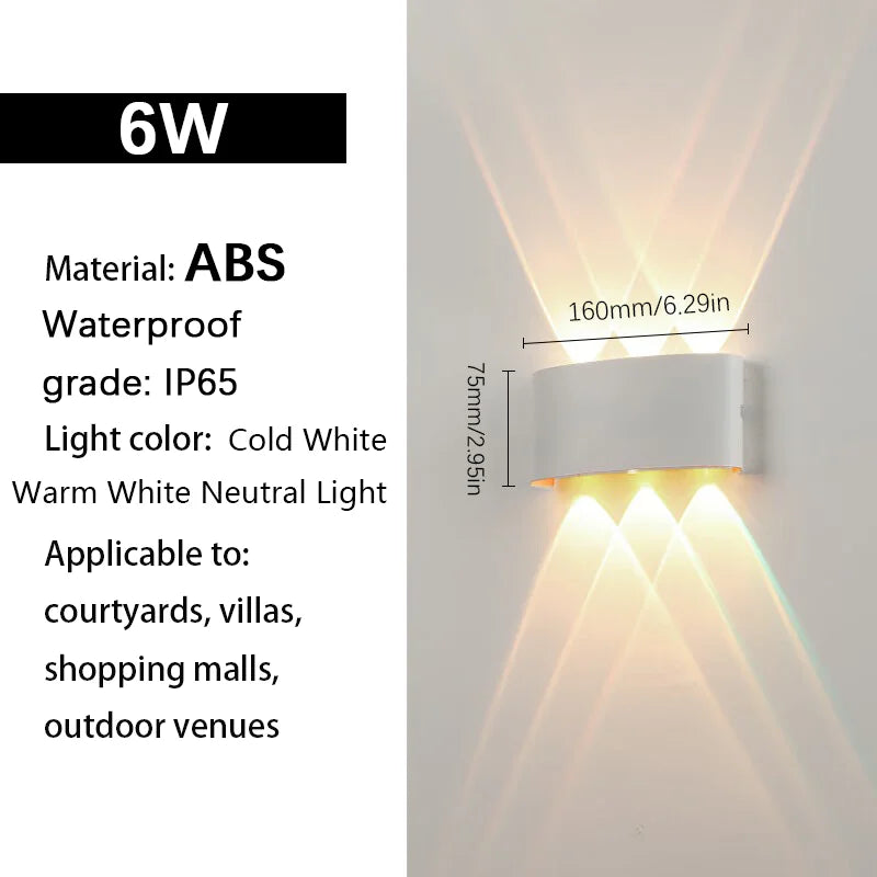 Aplique de Parede Externa em LED Á prova d'água