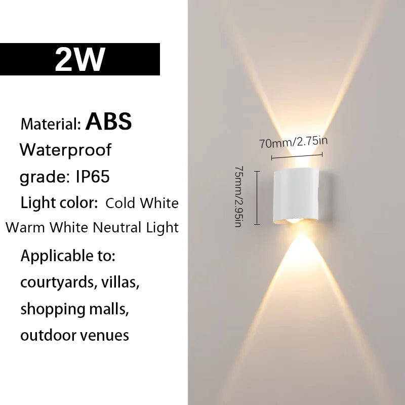 Aplique de Parede Externa em LED Á prova d'água