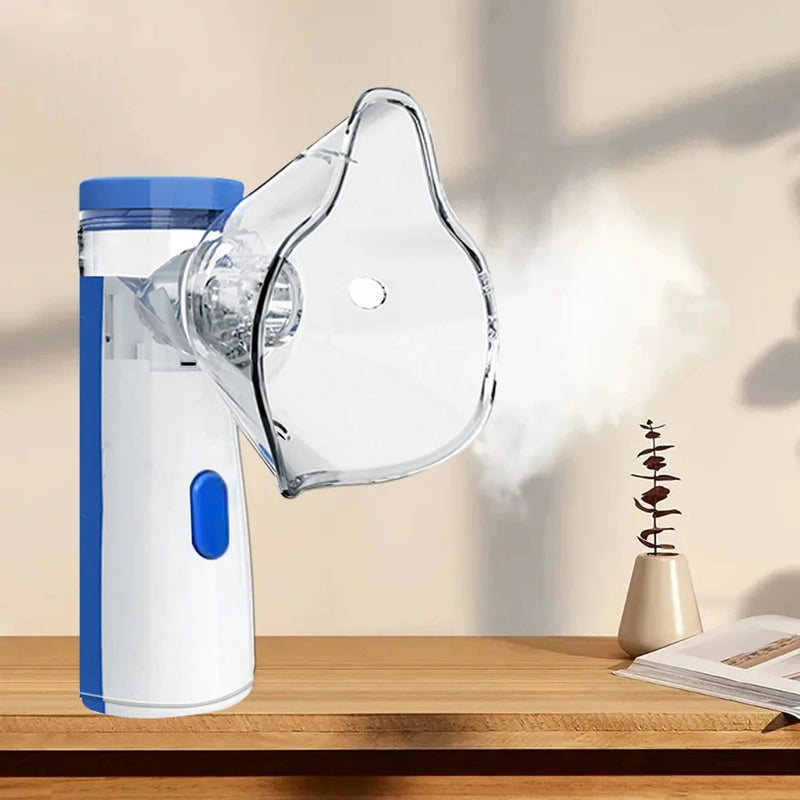 Nebulizador Portátil Silencioso Mesh – Inalador para Asma e Cuidados Respiratórios