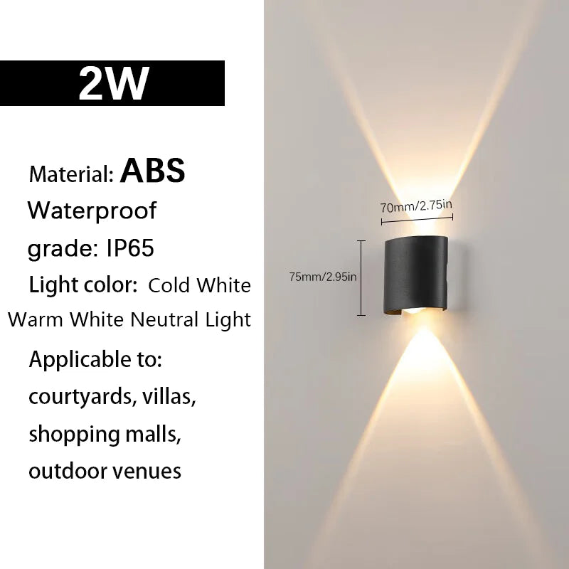 Aplique de Parede Externa em LED Á prova d'água