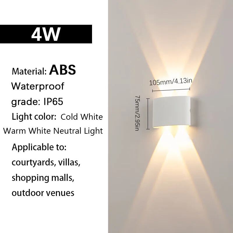 Aplique de Parede Externa em LED Á prova d'água