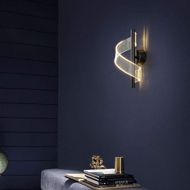Luminária  de Parede em Espiral Nórdica LED