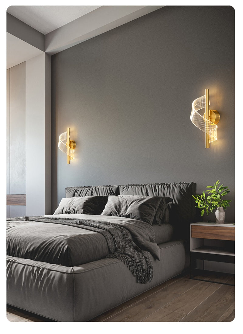 Luminária  de Parede em Espiral Nórdica LED