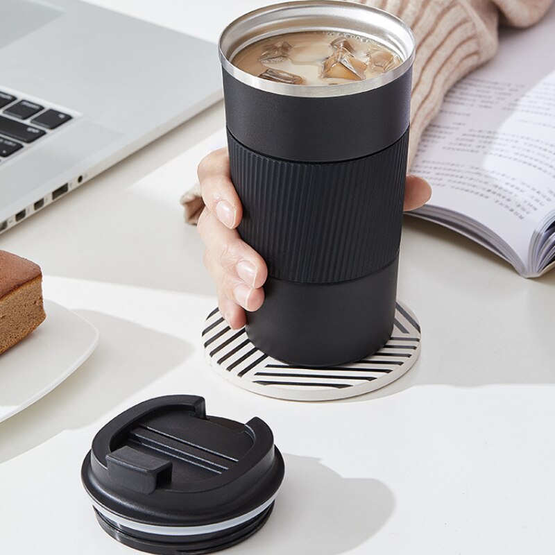 Copo Térmico com Tampa para Café